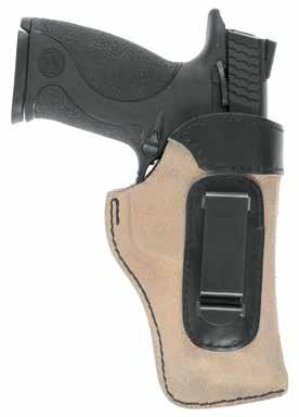 HEP Ambidextrous Belt holster in molded reversed leather, internal and