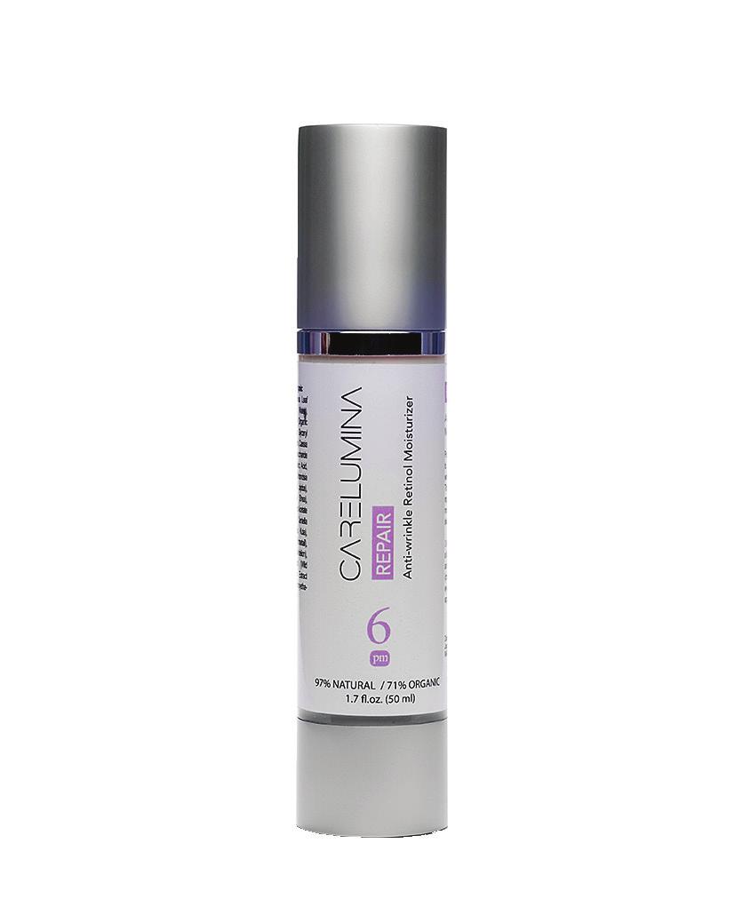 pm REPAIR B6+A4 REPAIR Anti-Wrinkle Retinol Moisturizer Apply a thin layer nightly in a light circular motion to a freshly cleansed and toned face, neck and décolletage (chest) areas.