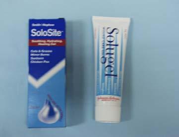 -pain relief -cavity wounds -remove with saline To rehydrate dry tissue
