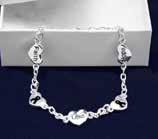 Qty: 18/pkg. Rope Bracelet. Sterling silver plated toggle bracelet with a black string wrapped around a silver metal chain.