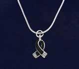 Black Ribbon Necklaces & Charms Large Ribbon Necklace.