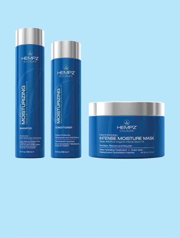 MOISTURIZING couture collection Hydrate and nourish hair with color safe Hempz Couture Moisturizing formulas featuring our exclusive Hempz Hydraplenish Complex created specifically to smooth, soften