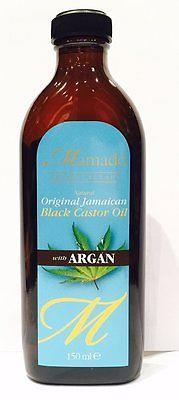 BLACK CASTOR OIL WITH ARGAN Mamado Jamaican black castor oil: *Promotes hair growth. *Hot oil Treatment, replenish. *Versatile skin care.