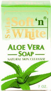 SOFT & WHITE ALOE VERA SAVON This natural Aloe Vera soap is perfect for all skin types.