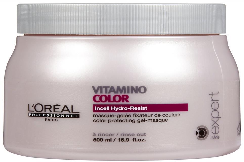 L'OREAL PROFESSIONNEL SERIE EXPERT VITAMINO COLOR MASQUE Targeting weakened areas of the hair, L Oréal Professionnel série expert Vitamino Color