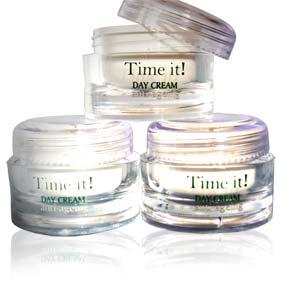 Face Treatment TIME IT! ANTI-AGEING DAY CREAM (Acrylic jar, boxed, 50 ml / 1.75 oz) Mineral Line new Time it!
