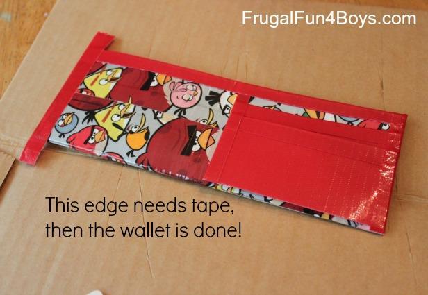 Add a final strip of tape across the bottom of the wallet, and you re done! You can also add a clear window for a driver s license or ID.