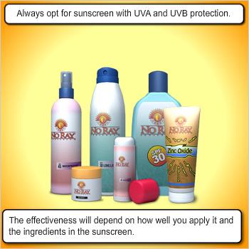Choosing the Right Sunscreen Always opt for a broad spectrum sunscreen that protects against both UVA and UVB.