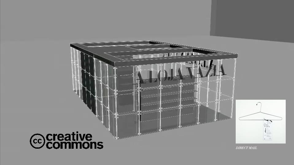 Commons license. The shop's floor plan, key visuals and communications kits were made available online to anyone interested in using them.