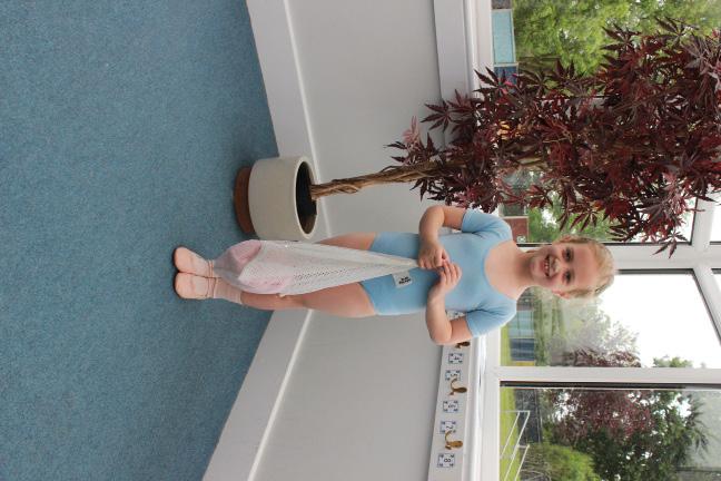 Ballet (every Friday) - Pale Blue RAD (Royal Academy of Dance) short sleeve or sleeveless cotton lycra leotard with waist belt (without skirt) - Pink ballet shoes with elastic across instep - Pink