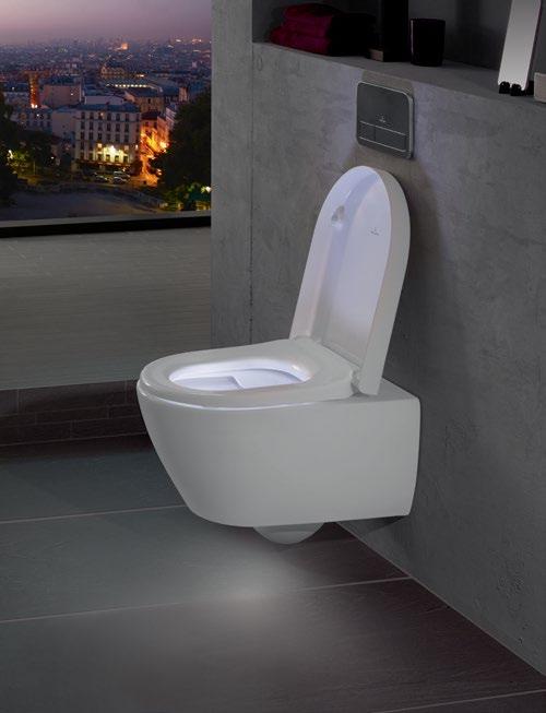With subtle illumination, variable seat temperature and an auto-open and -close mechanism it is the most