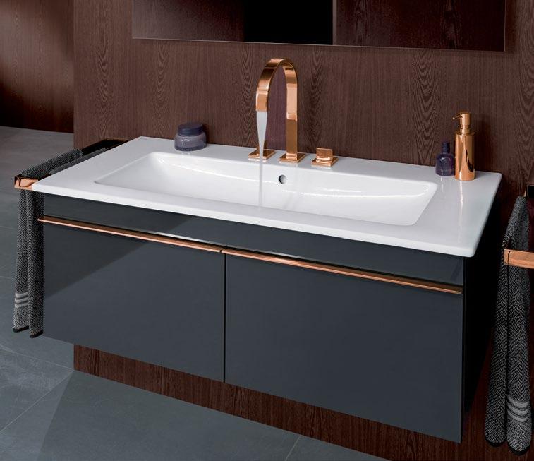 Design all along the line to meet the highest requirements for modern, individual bathroom design.