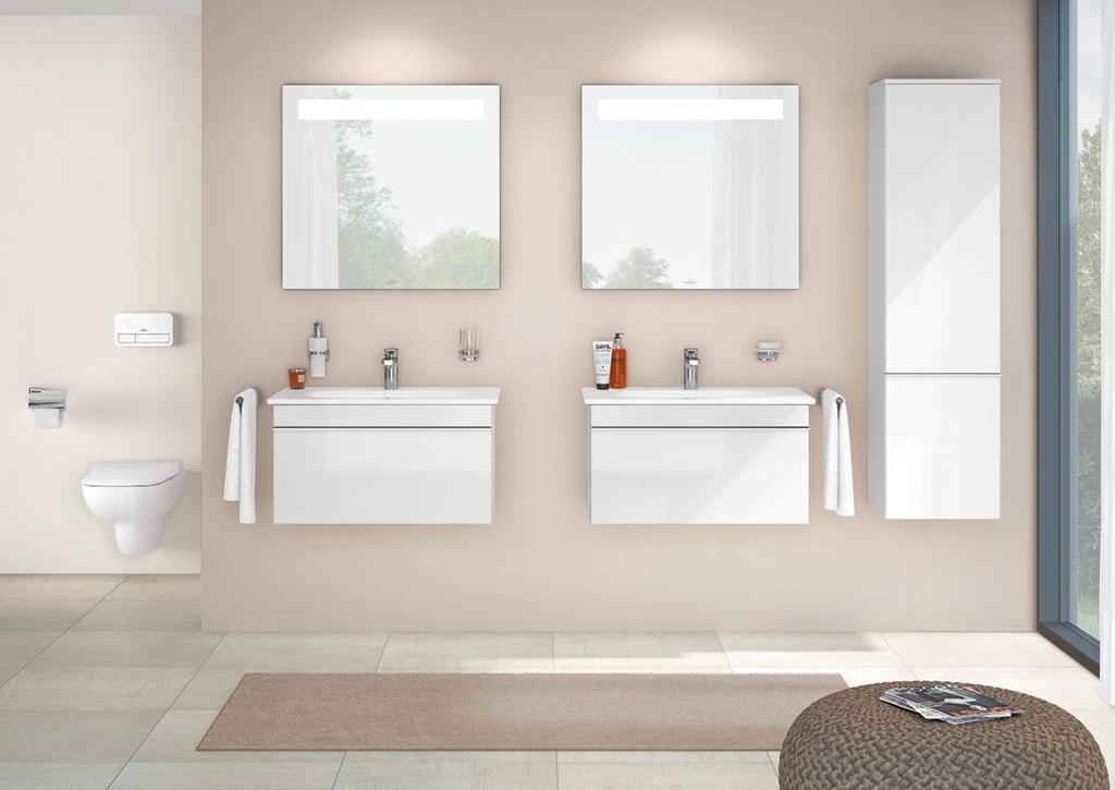 PURA bathroom collection VENTICELLO furniture programme CULT tap fittings