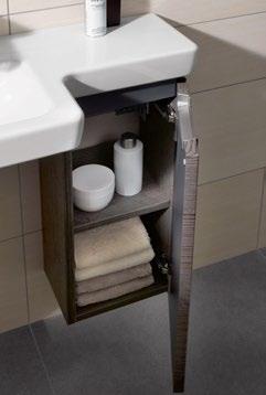 practical accessories, such as the towel holder, ensure maximum