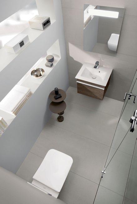 Venticello introduces a slimline, graceful look to the guest bathroom.