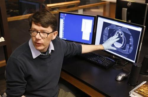 Brown, Regenstein Conservator at the Field Museum describes what a CT scan reveled about the mummified body of Minirdis, a 14-year-old Egyptian boy who was the son of a priest.