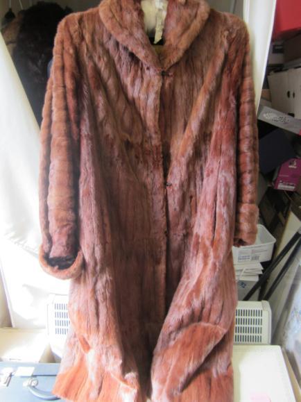 Vintage full length real fur