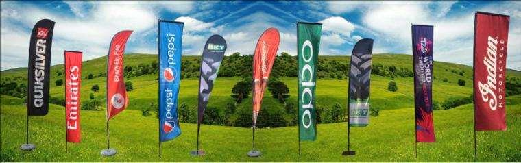 Indoor/Outdoor Branding Fibre Glass Attachment Flagpole: Fiber glass material Flying banner.