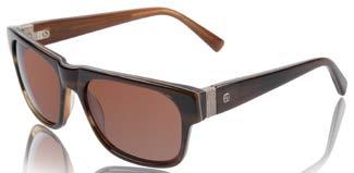 anti-reflective back coating 02 SS Brown Horn with Sterling Silver ZEISS CR-39 BROWN LENS WITH