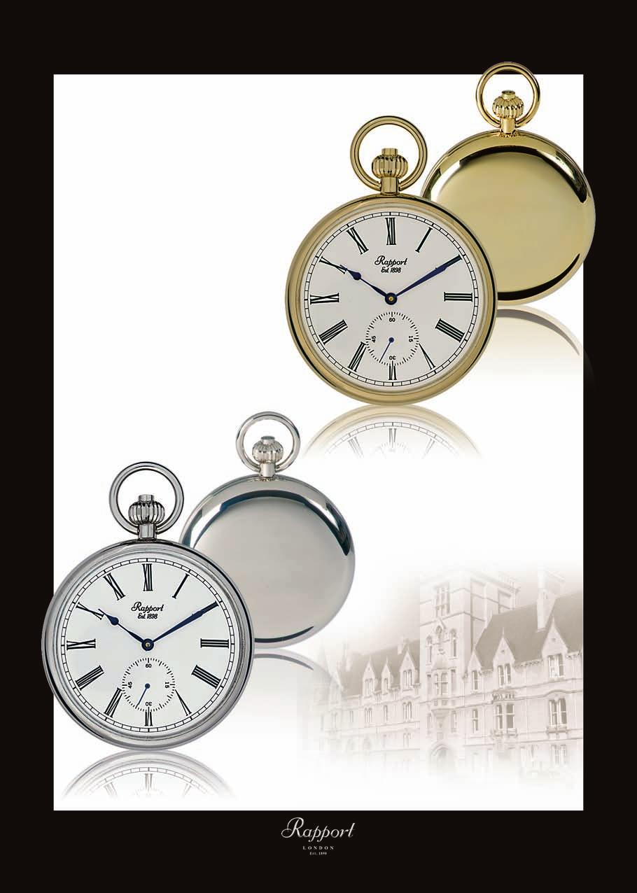 Mechanical Open Face Rapport mechanical Pocket Watches are the epitome of craftsmanship.