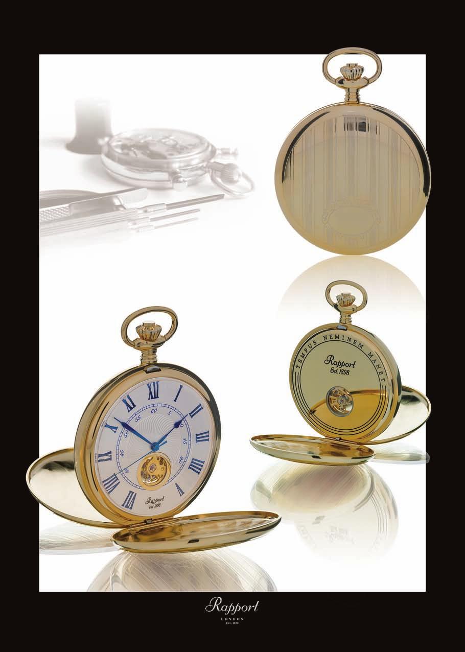 Mechanical Hunter Gold Plated PW98 - Mechanical 17 Jewel, Double Opening Full Hunter pocket watch.