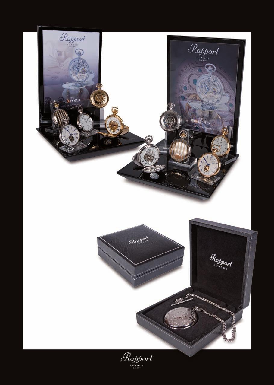 Dealer Display Stands Rapport are able to supply Display stands to stockists of our Pocket Watches.