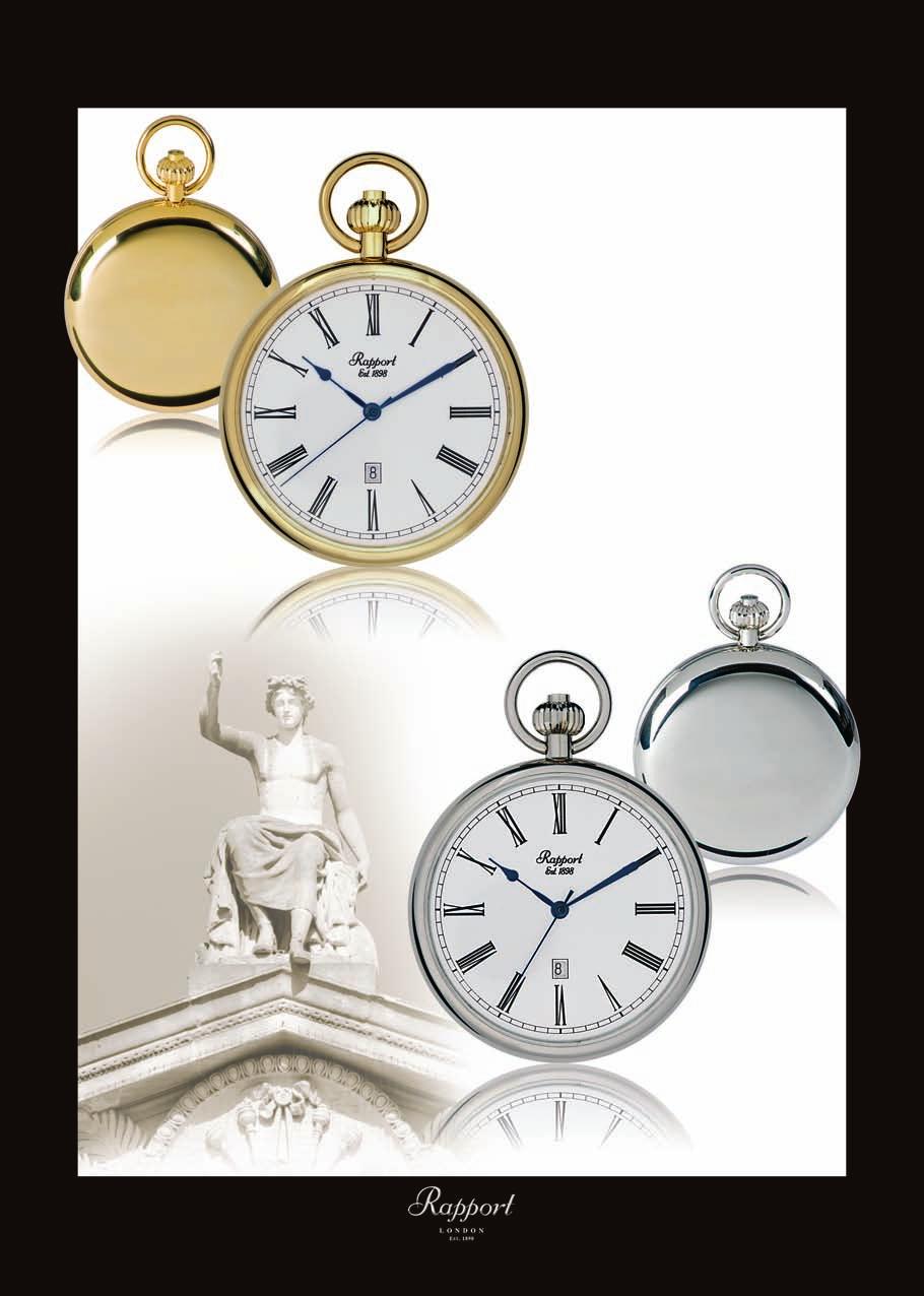 Quartz Open Face PW72 - Quartz, Open Face Pocket Watch with white Roman dial and Date window. Gold plated polished metal case witha plain back.