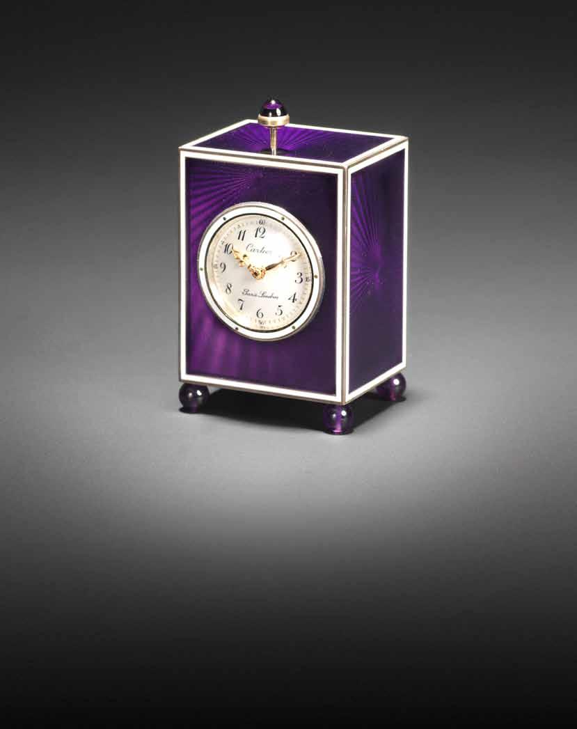 124 Swiss. A fine and rare minute repeating champlevé enamel timepiece Nocture, Movement No.