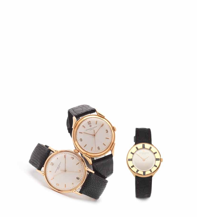 367 Vacheron Constantin. A fine and rare 18ct pink gold centre seconds wristwatch with fancy lugs Case No.328847, Movement No.492699, circa 1949 17-jewel Cal.