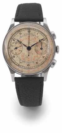 386 387 388 389 386 Breitling. A fine 18ct gold chronograph wristwatch Case No.
