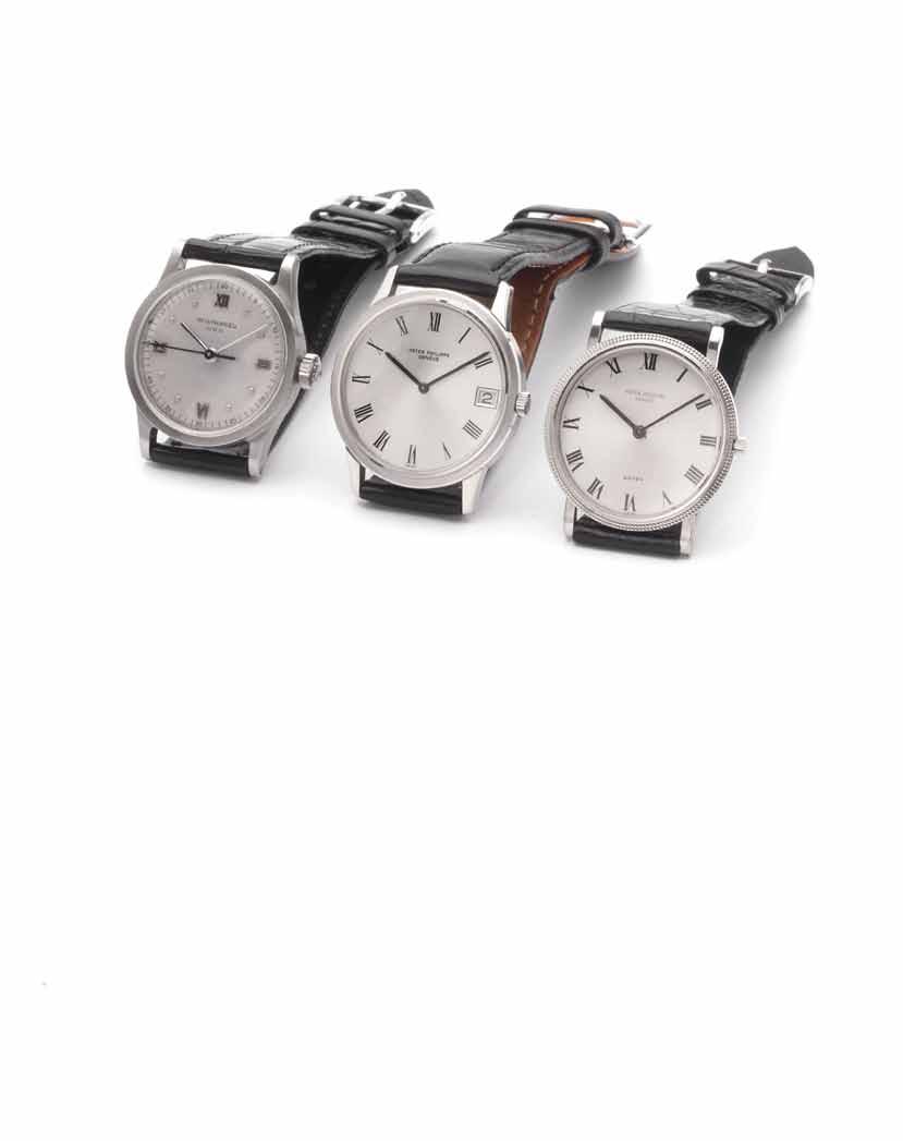 422 423 422 Patek Philippe. A fine and rare stainless steel wristwatch with sweep centre seconds and Roman numerals Calatrava, Ref:96, Case No.614801, Movement No.827970 Cal.