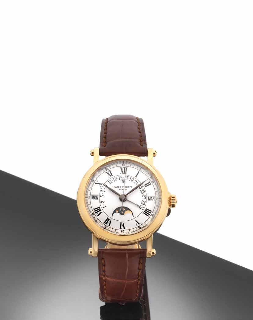 431 Patek Philippe. A fine and rare 18ct rose gold perpetual calendar wristwatch with phases of moon Ref:5059, Case No.4047916, Movement No.19578735, recent 31-jewel Cal.