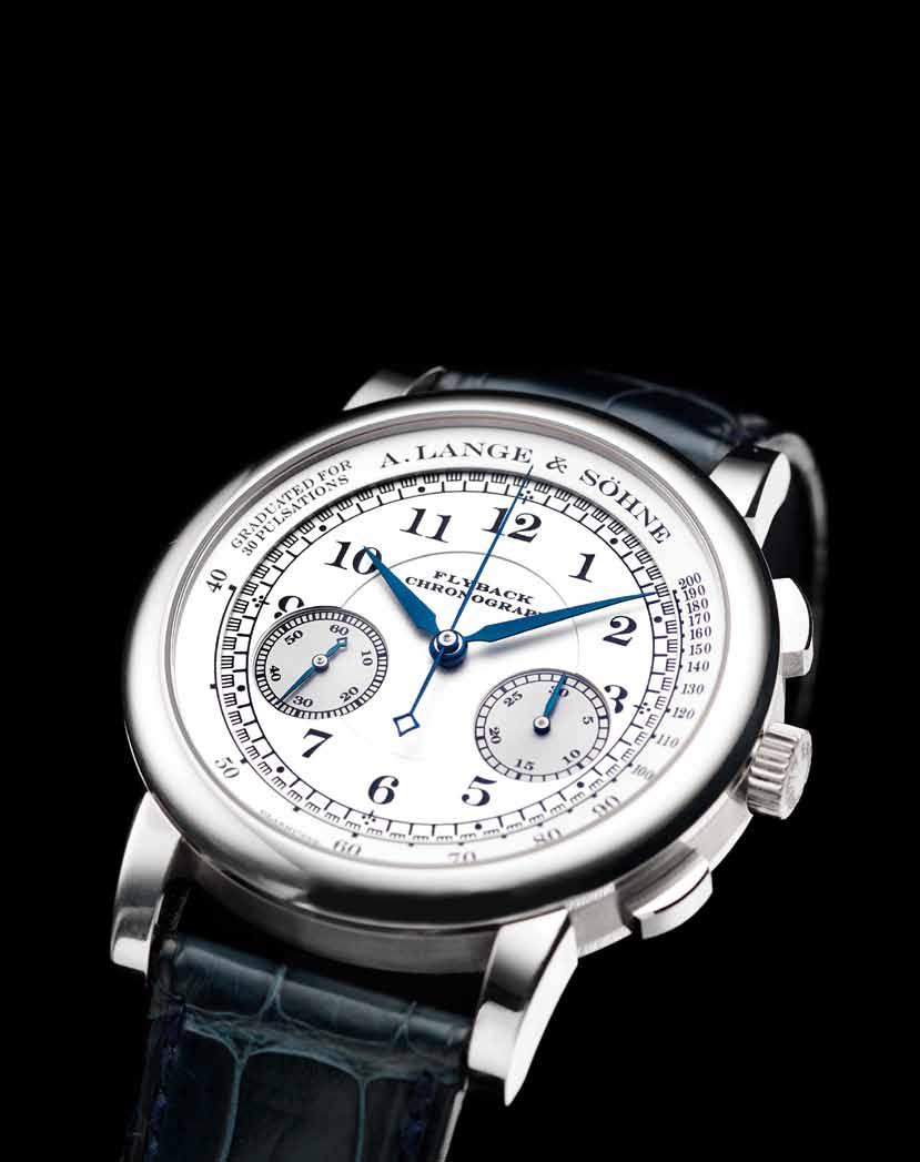 264 Lange & Söhne. A fine and rare 18ct white gold manual wind chronograph wristwatch Flyback Chronograph, Ref:402.026, Case Number 153431, recent Jewelled manual wind Cal:L951.