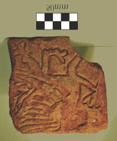 7,294 design LN3: 4-tile circular band enclosing foliage with bird or animal (fig. x.7) There are six fragments of this intricate design, five of which overlap to allow a partial reconstruction.