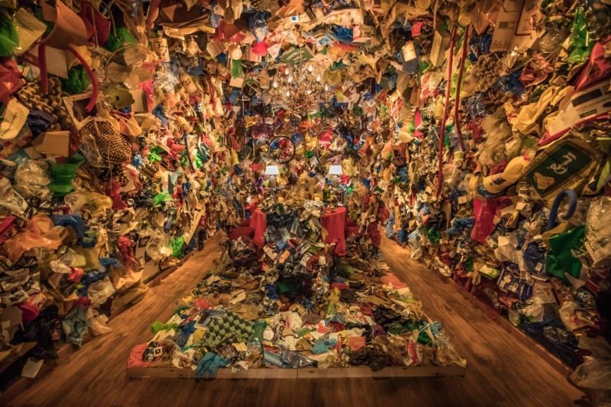 With New Museum and Fair, Marrakesh Joins the Art World Map By SCOTT REYBURN, MARCH 2, 2018 The collective Zbel Manifesto used plastic garbage from daily life to create A Dinner in Town.