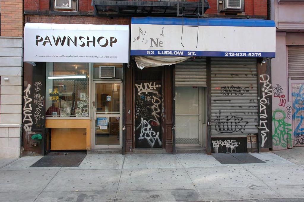 Pawnshop (2007) - Ongoing Collaborative project in the form of a pawnshop for artwork, realized in