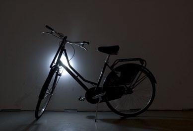 Bicycle Bicycle, Led light, battery Variable dimensions 2011 The light lamp of the bike was previously modified