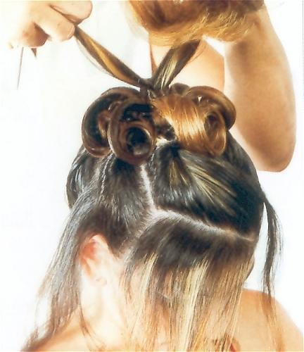 STEP 20: The central crown ponytail close to