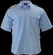 EPAULETTE SHIRT Short Sleeve B71526 Button down shoulder epaulettes