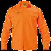 HI VIS DRILL SHIRT Long Sleeve BS6339 2 chest pockets with button down flaps Left pocket with pen division 2