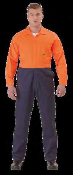 INSECT PROTECTION COVERALL Hi Vis Lightweight VRC6718 Permethrin Bisley Insect Protection unique treatment that stays effective for up to 100 washes Nylon press stud front and sleeve cuff fastening