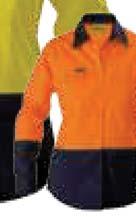 panel on body and sleeves Durable, reinforced stitching 100% Cotton Preshrunk Drill 190gsm 8-24 Yellow/ Navy (TT01), Orange/ Navy