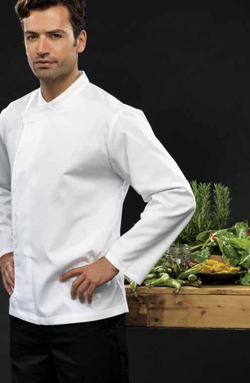 LONG & SHORT SLEEVE 1 Culinary pull-on chef s short sleeve tunic CODE: PR668 2 Easy wearing pull-on short