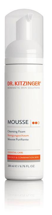 ESSENTIAL CARE CLEANSING 11! MOUSSE: the intensive deep cleanser stimulates cell renewal, reduces the size of the pores, and leaves behind clear, refreshed skin.