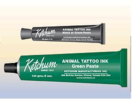 50 ea B7 Tattoo Ink Temporary tattoo ink for tattooing market hogs. Green. 1 L or 4 L sizes.
