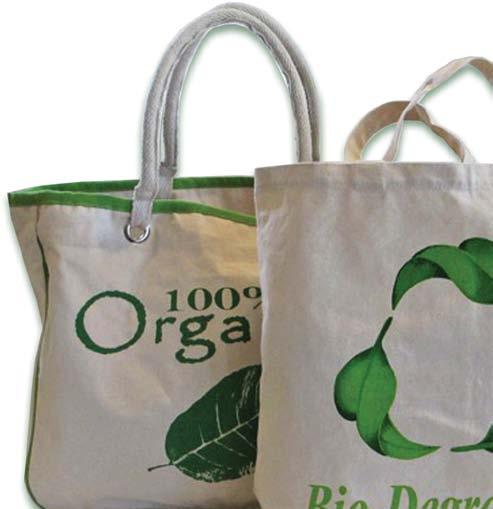 BIODEGRADABLE CALICO & ORGANIC COTTON BAGS Cotton is a natural fi ber harvested from the cotton plant in India & China &
