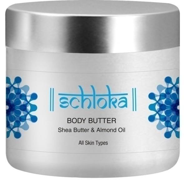 SCHLOKA BODY BUTTER WITH SHEA BUTTER AND ALMOND OIL BENEFITS FEATURES CODE-SC0006 Intense hydration for long hours Excellent for dry skin Provides