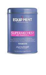 Equipment is the complete professional line designed to allow the stylist to provide a superior color service. Supermeches+ Bleaching powder for extra lightening. Lightens up to 7 levels.