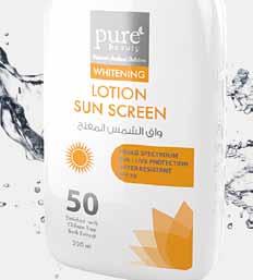 Whitening Lotion Sunscreen SPF 50 Ensures full protection