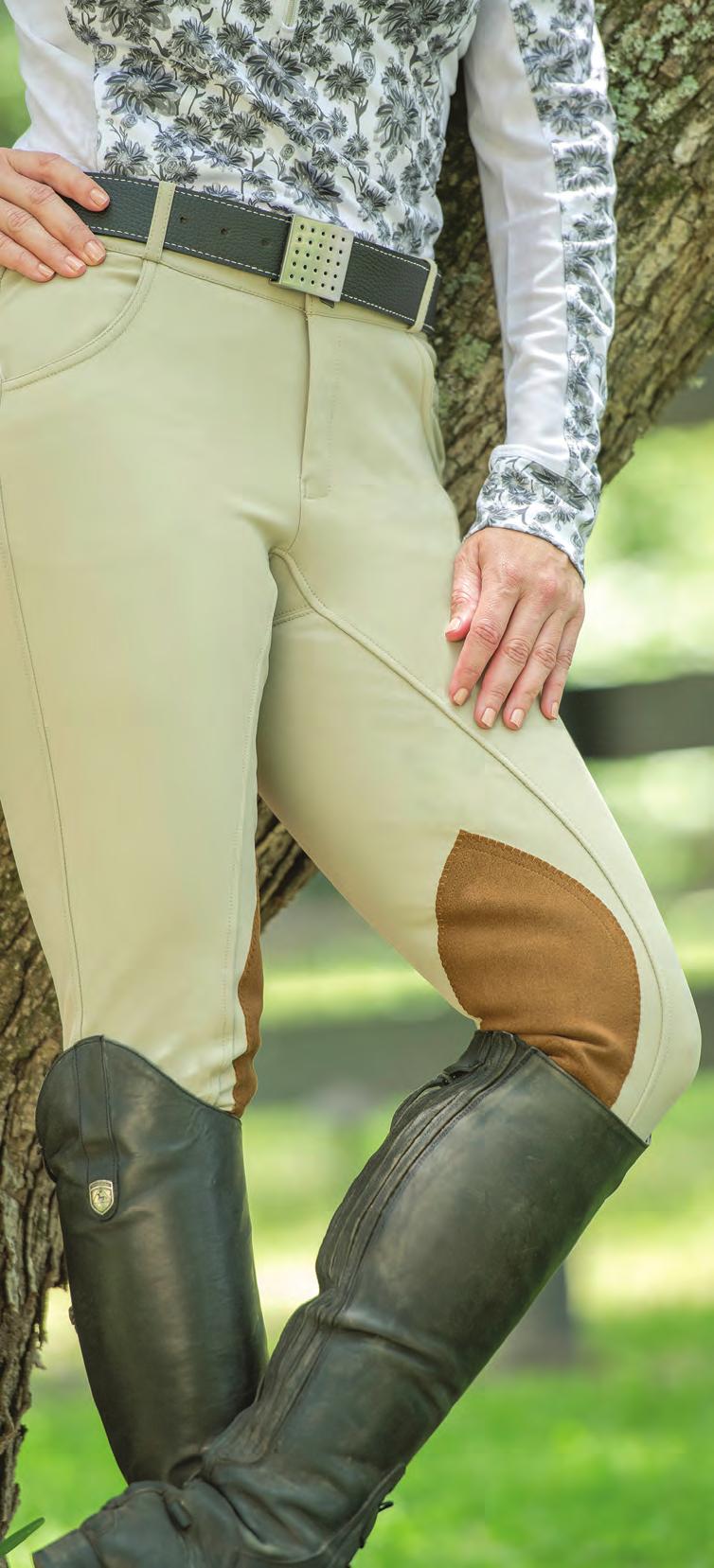 PIPPA KNEE PATCH BREECH FITS Pippa Knee Patch Breech is the perfect combination of beauty and functionality- this is the breech you ve been looking for in and out of the saddle.